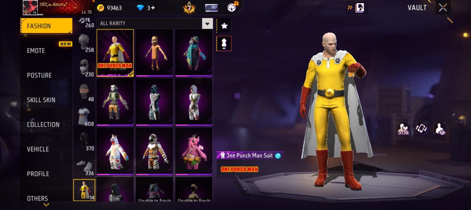 🔥 7 YEARS OLD PREMIUM FREE FIRE ID | LVL 76 | HEROIC | PRIME 8 🔥 photo 10