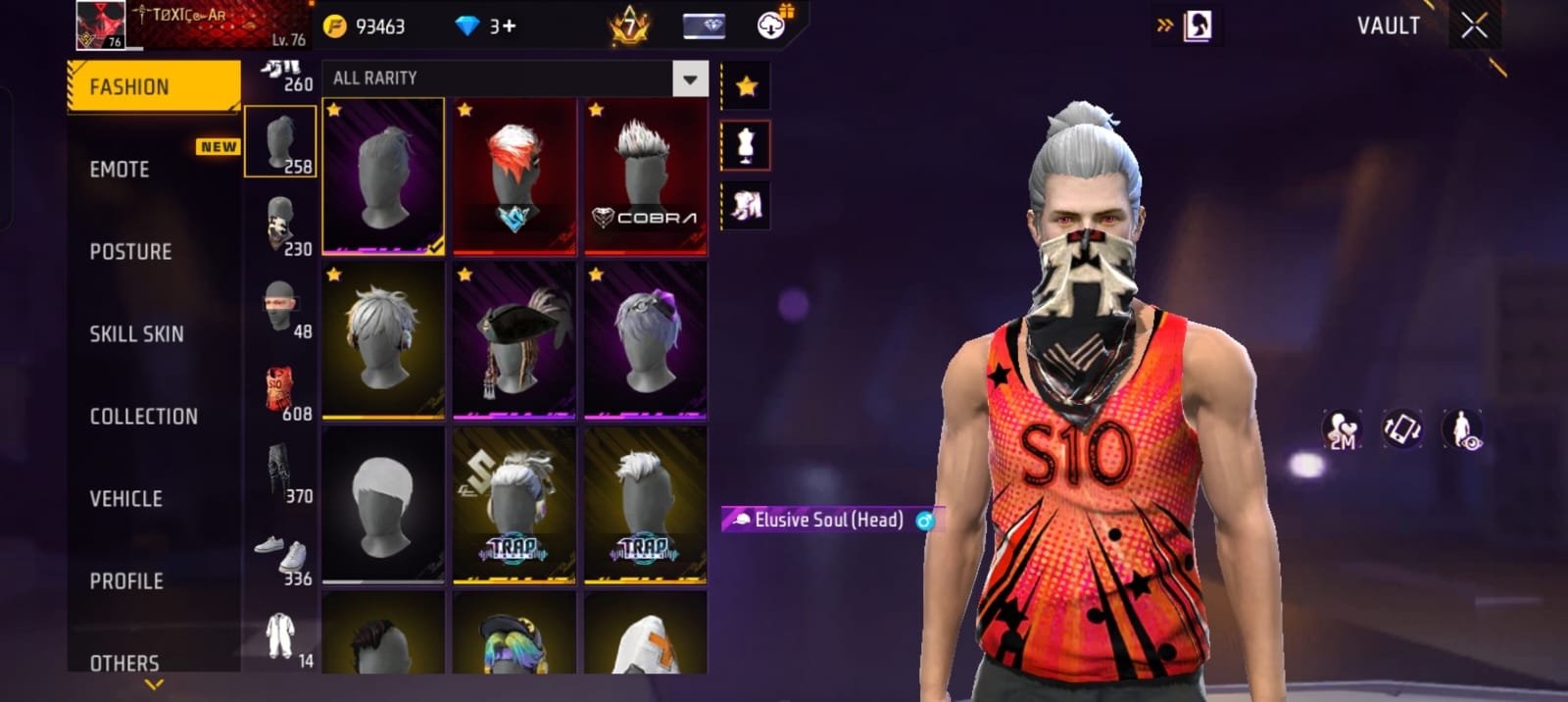 🔥 7 YEARS OLD PREMIUM FREE FIRE ID | LVL 76 | HEROIC | PRIME 8 🔥 photo 6