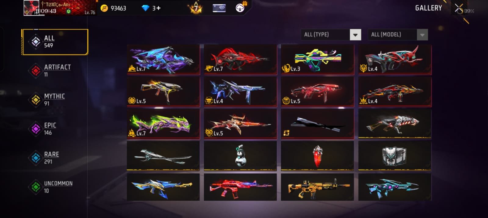 🔥 7 YEARS OLD PREMIUM FREE FIRE ID | LVL 76 | HEROIC | PRIME 8 🔥 photo 19