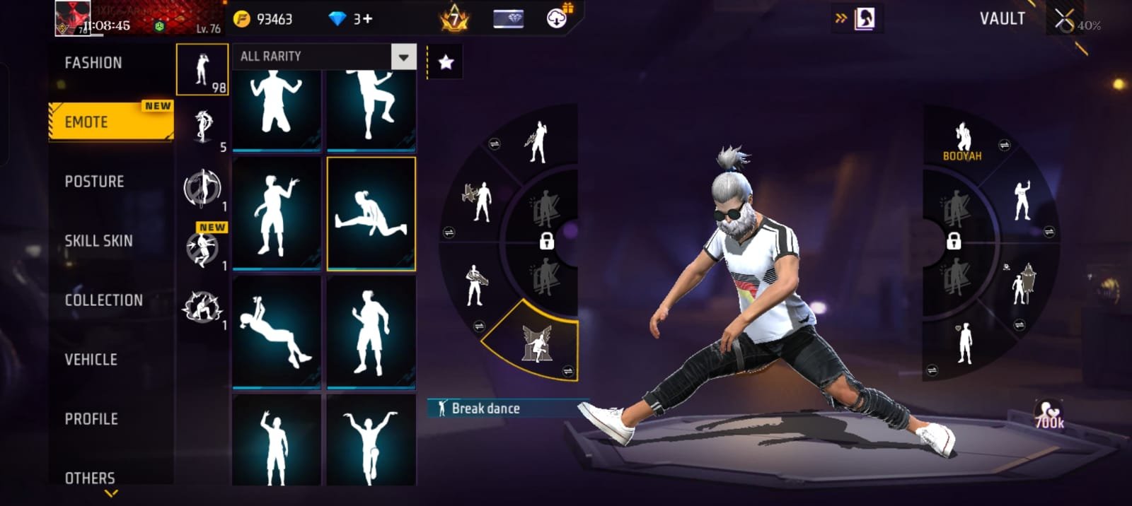 🔥 7 YEARS OLD PREMIUM FREE FIRE ID | LVL 76 | HEROIC | PRIME 8 🔥 photo 15