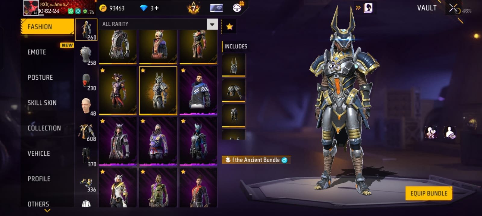 🔥 7 YEARS OLD PREMIUM FREE FIRE ID | LVL 76 | HEROIC | PRIME 8 🔥 photo 4