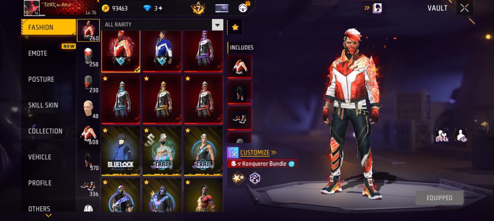 🔥 7 YEARS OLD PREMIUM FREE FIRE ID | LVL 76 | HEROIC | PRIME 8 🔥 photo 2